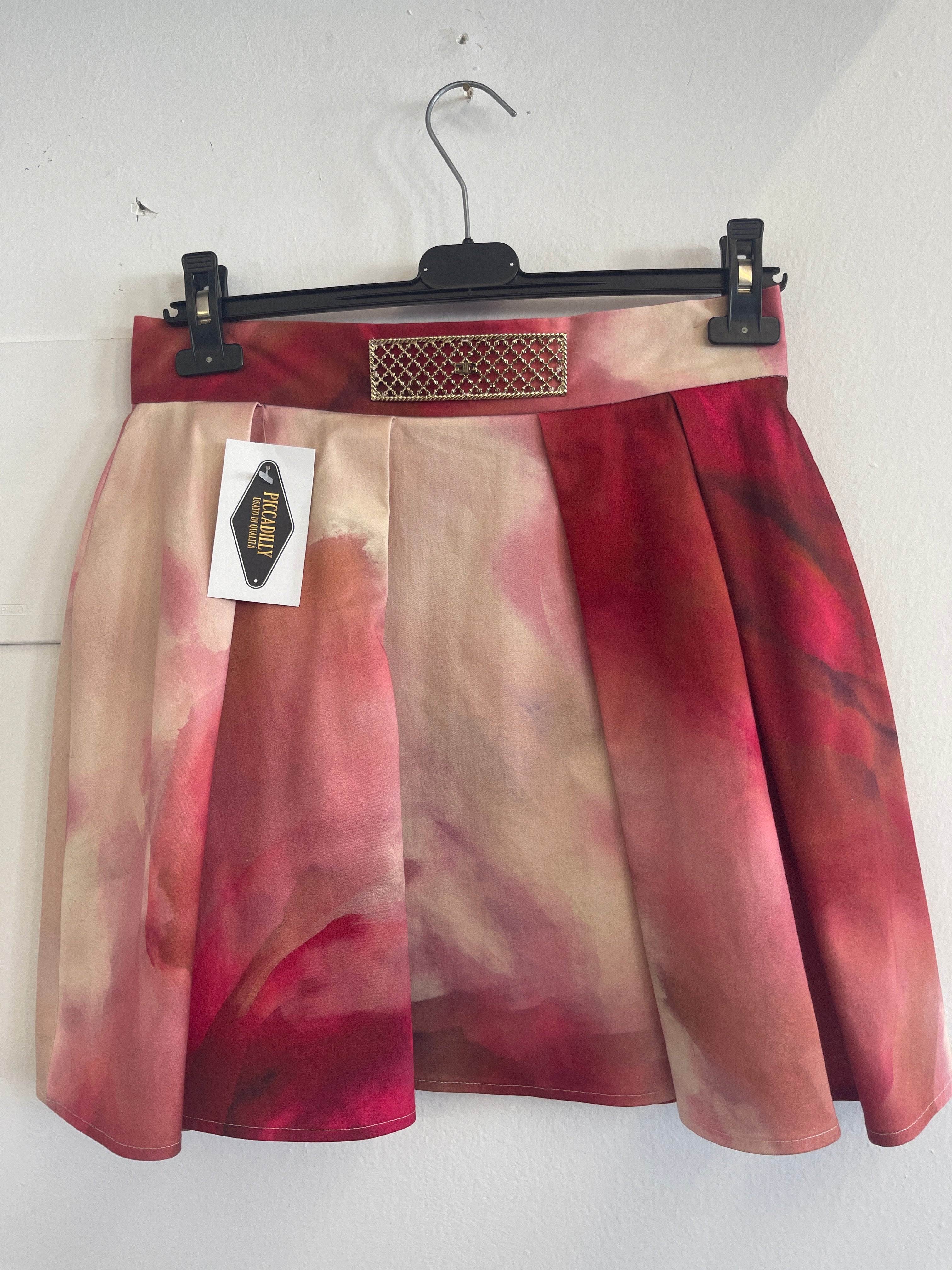 Gonna Rosa Bege Fantasia Elisabetta Franchi Tg 46
