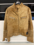 Giubbino Beige Vera Pelle Please Tg S
