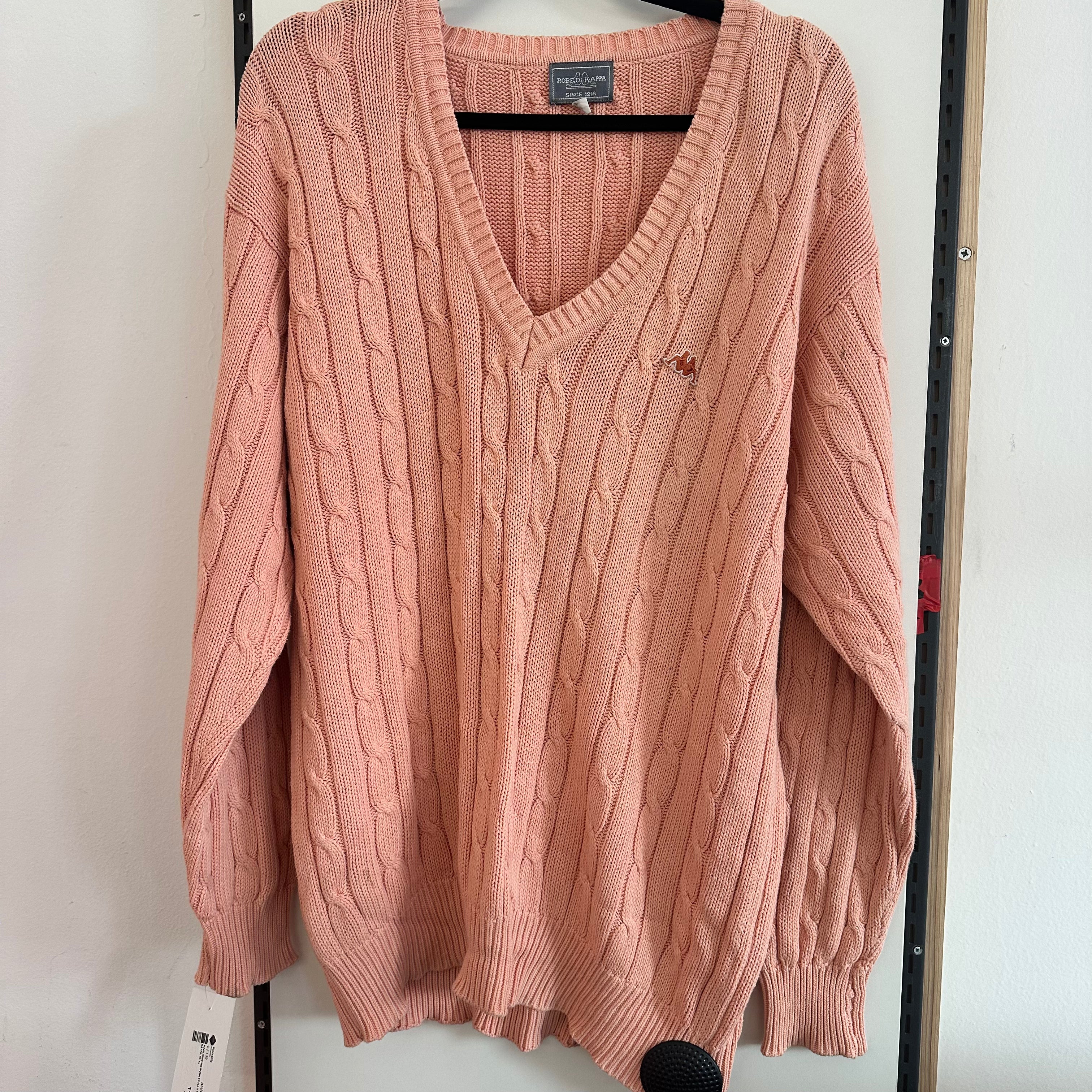 Maglioncino Rosa Scollo V Robe Di Kappa Tg Xl