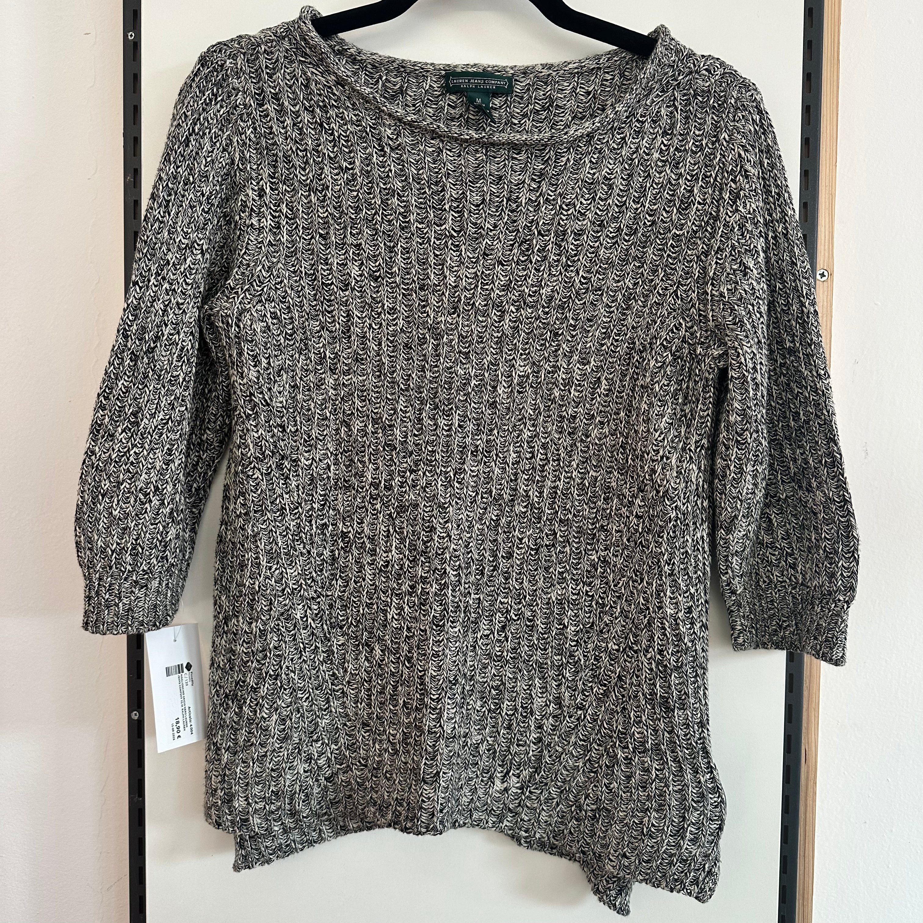 Maglioncino Grigio Nero Lauren Jeans Company Tg M  Ralph Lauren