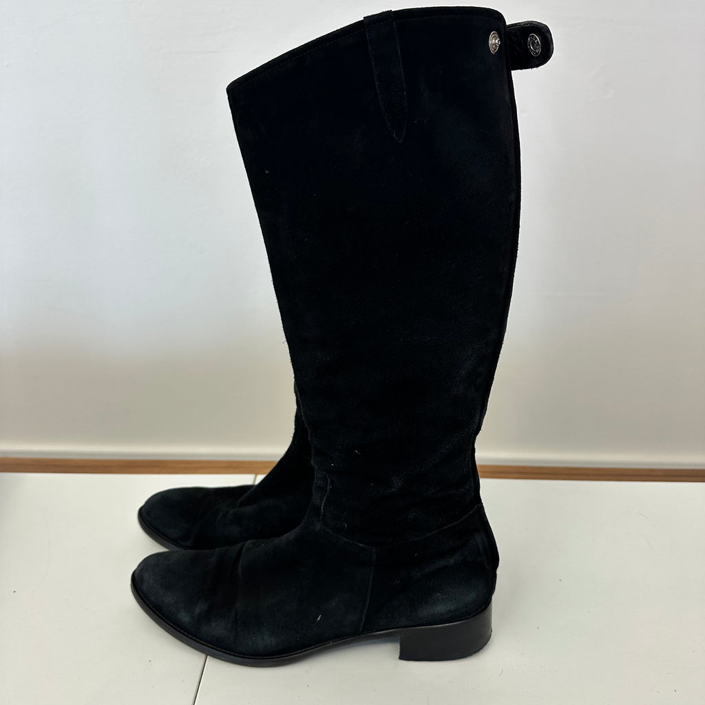 Stivale Alto Nero Camoscio N 41