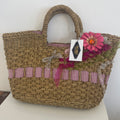 Borsa Paglia Fiore