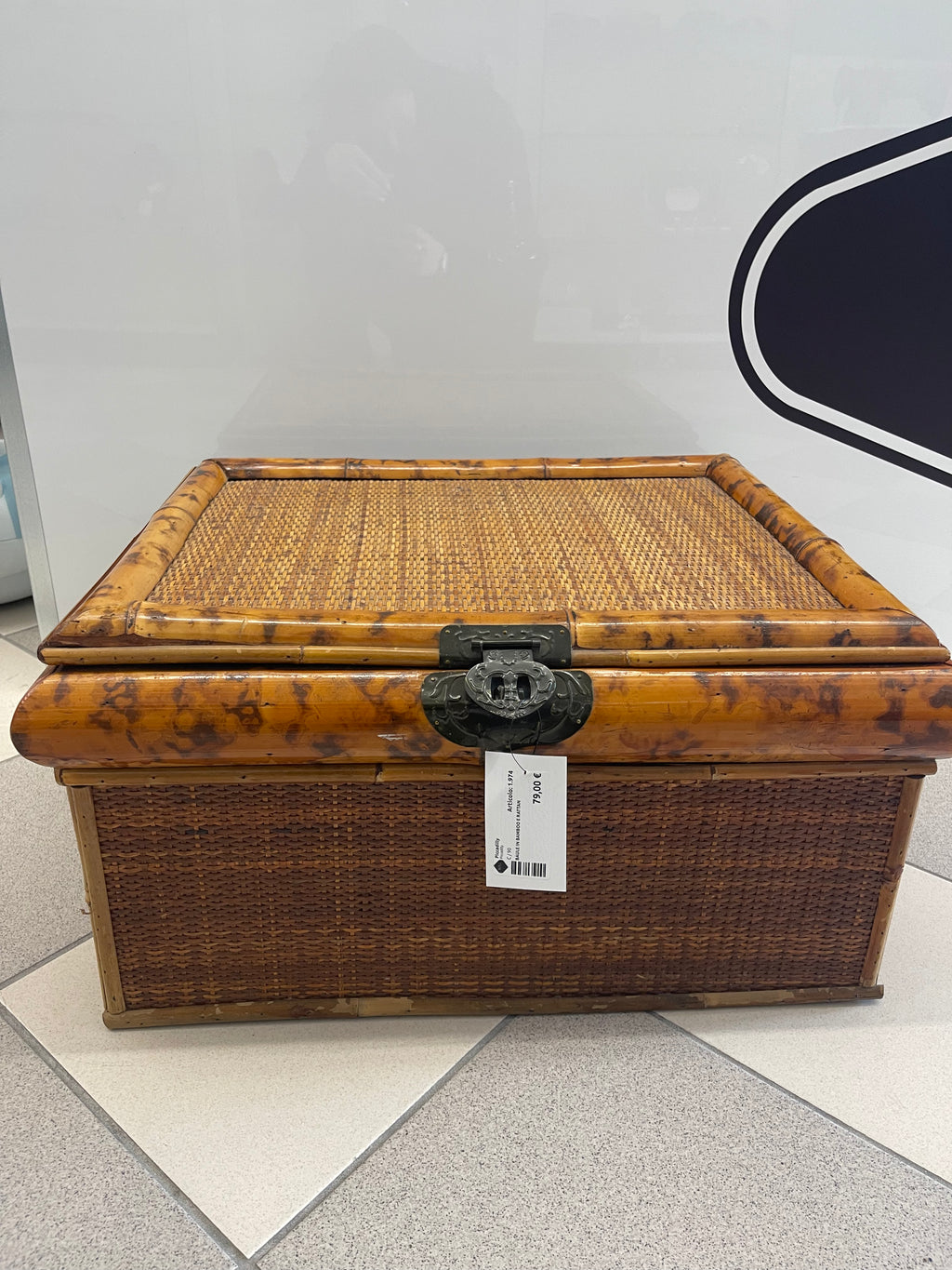 Baule In Bamboo E Rattan