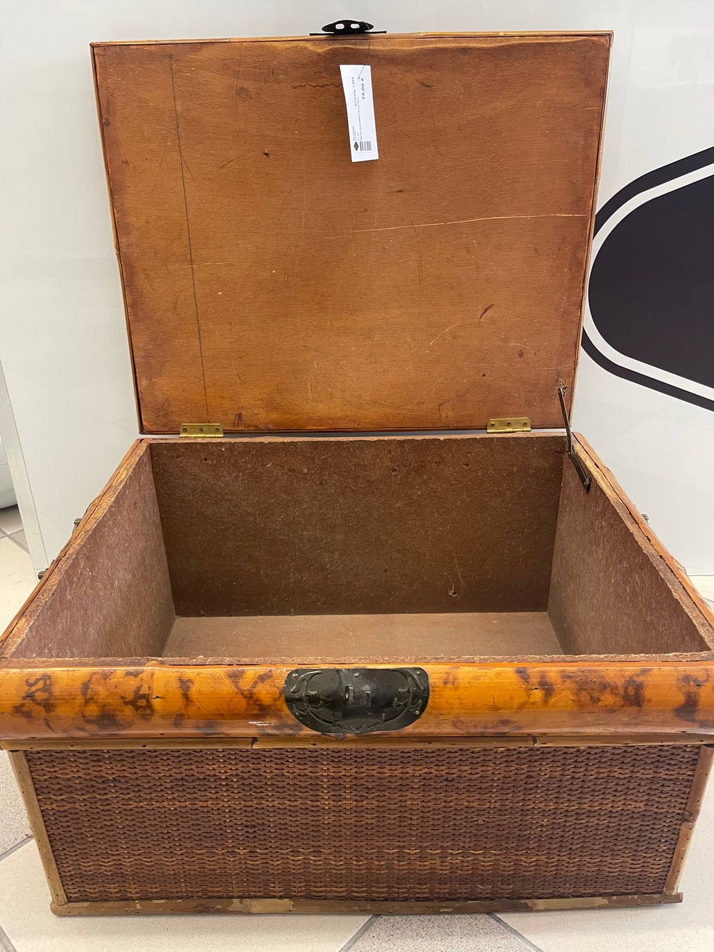 Baule In Bamboo E Rattan