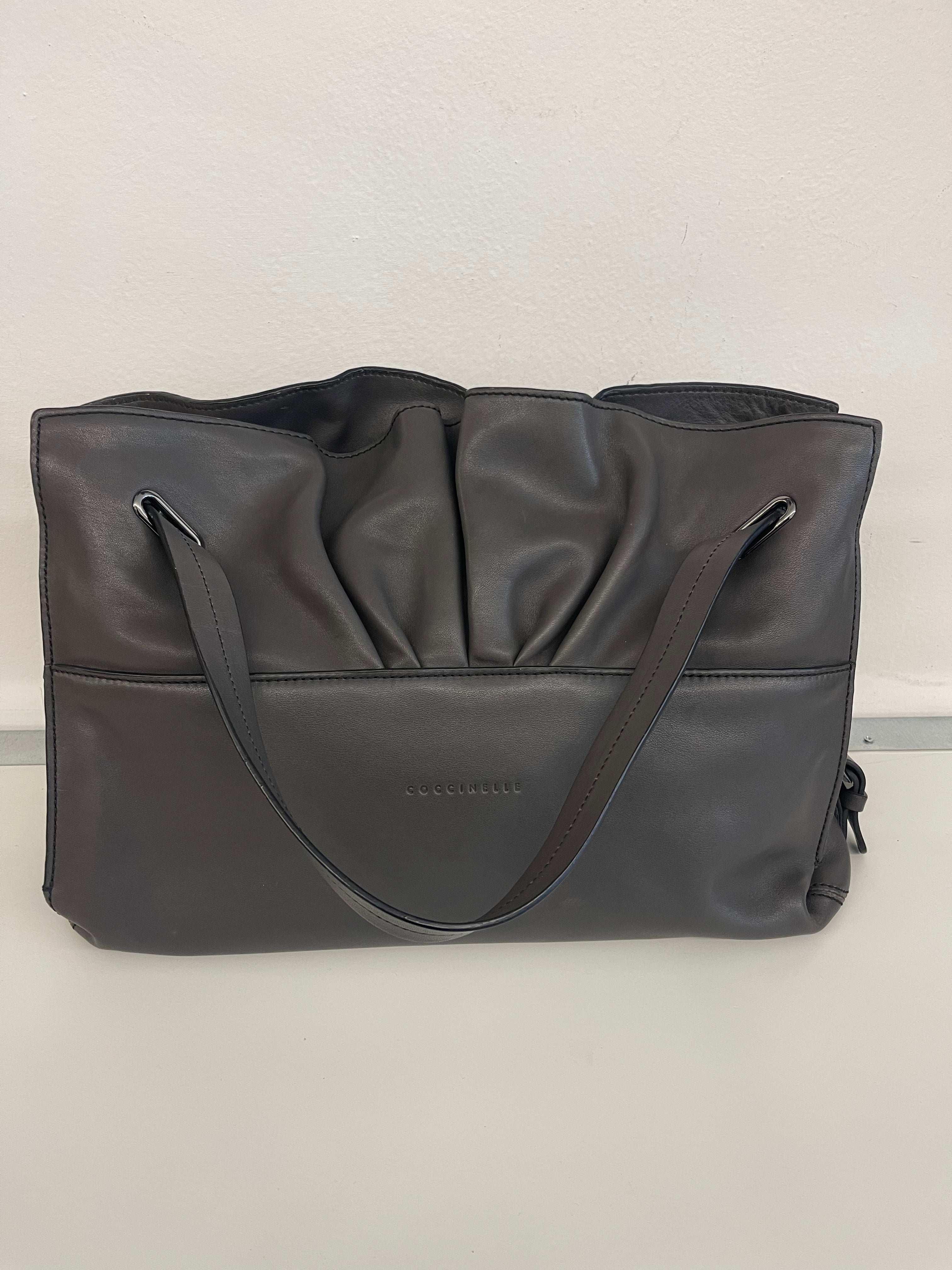 Borsa Grigia Coccinelle In Pelle
