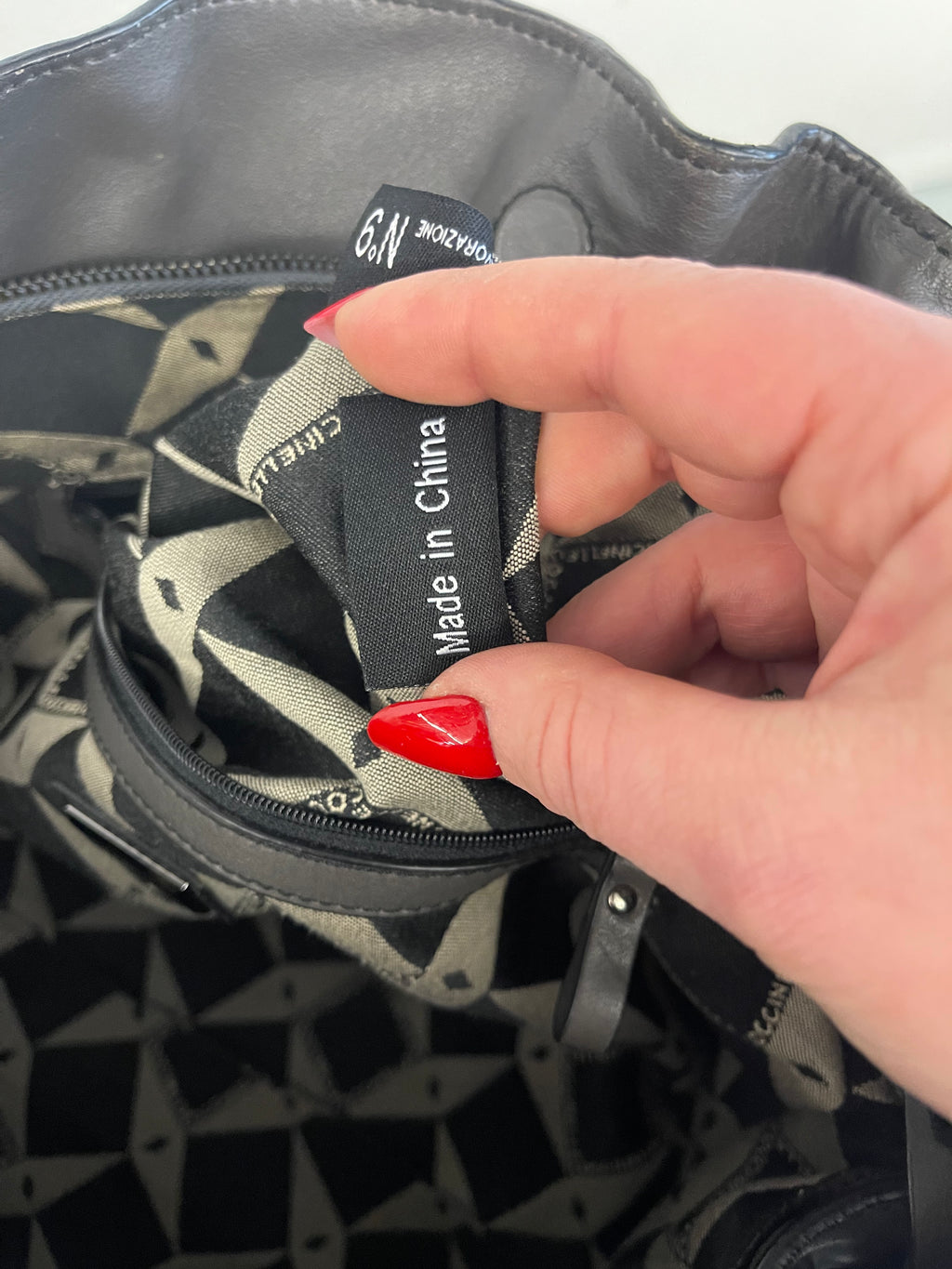 Borsa Grigia Coccinelle In Pelle