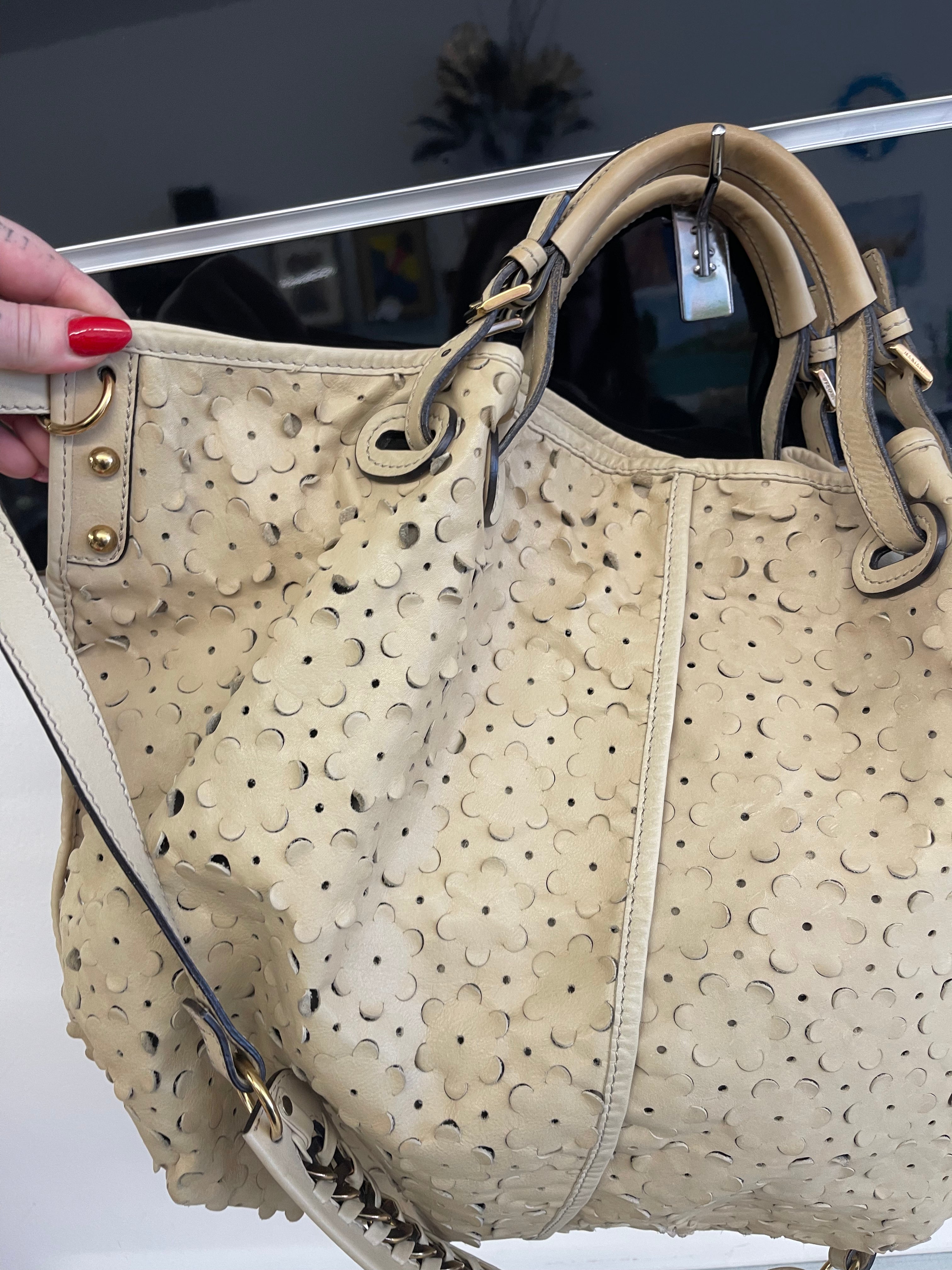 Borsa Beige In Pelle Andrea Mabiani Fiorellini