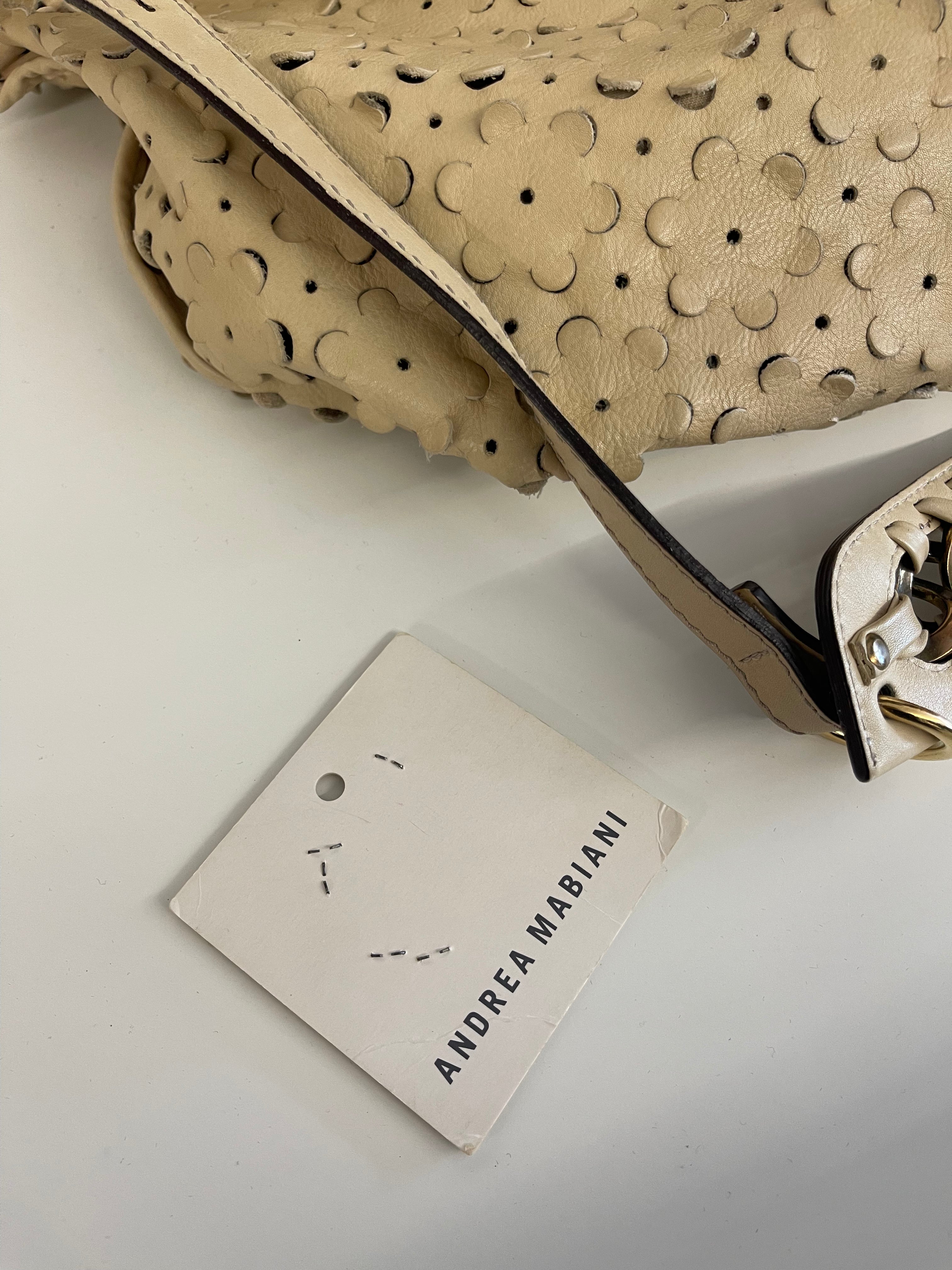 Borsa Beige In Pelle Andrea Mabiani Fiorellini