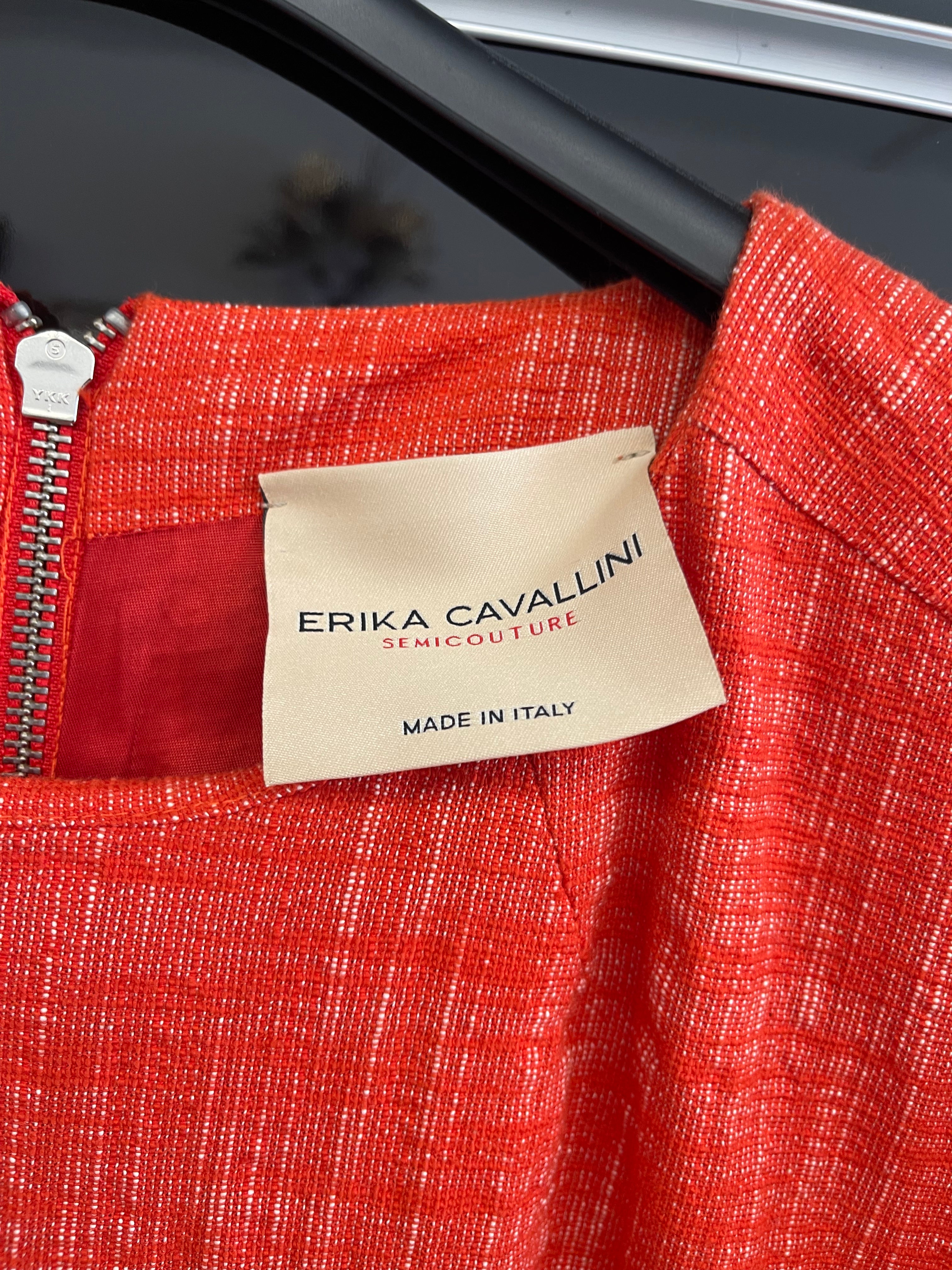 Abito Arancione Erika Cavallin Tg 42