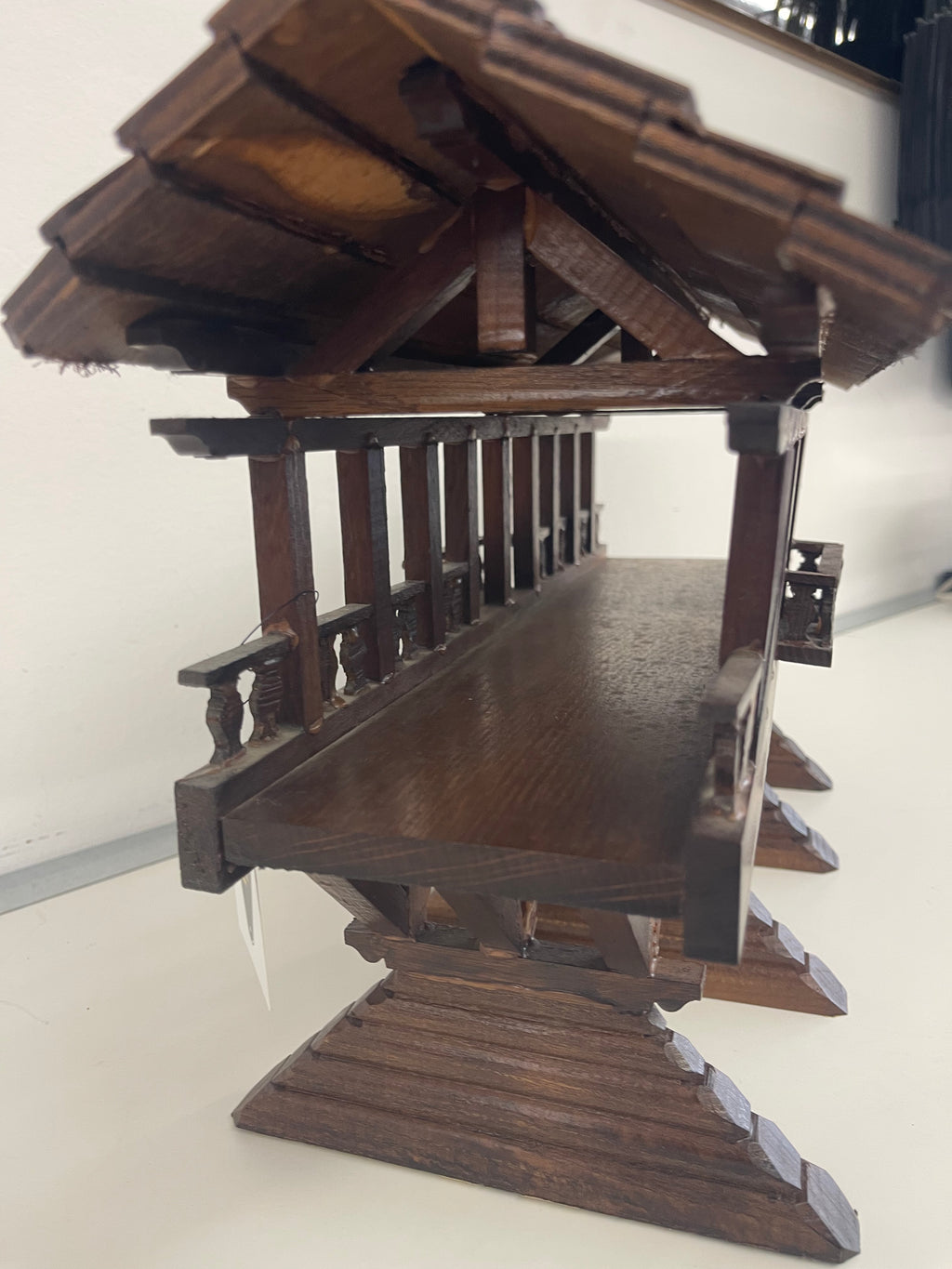 Soprammobile Legno Fatto A Mano Ponte Di Bassano
