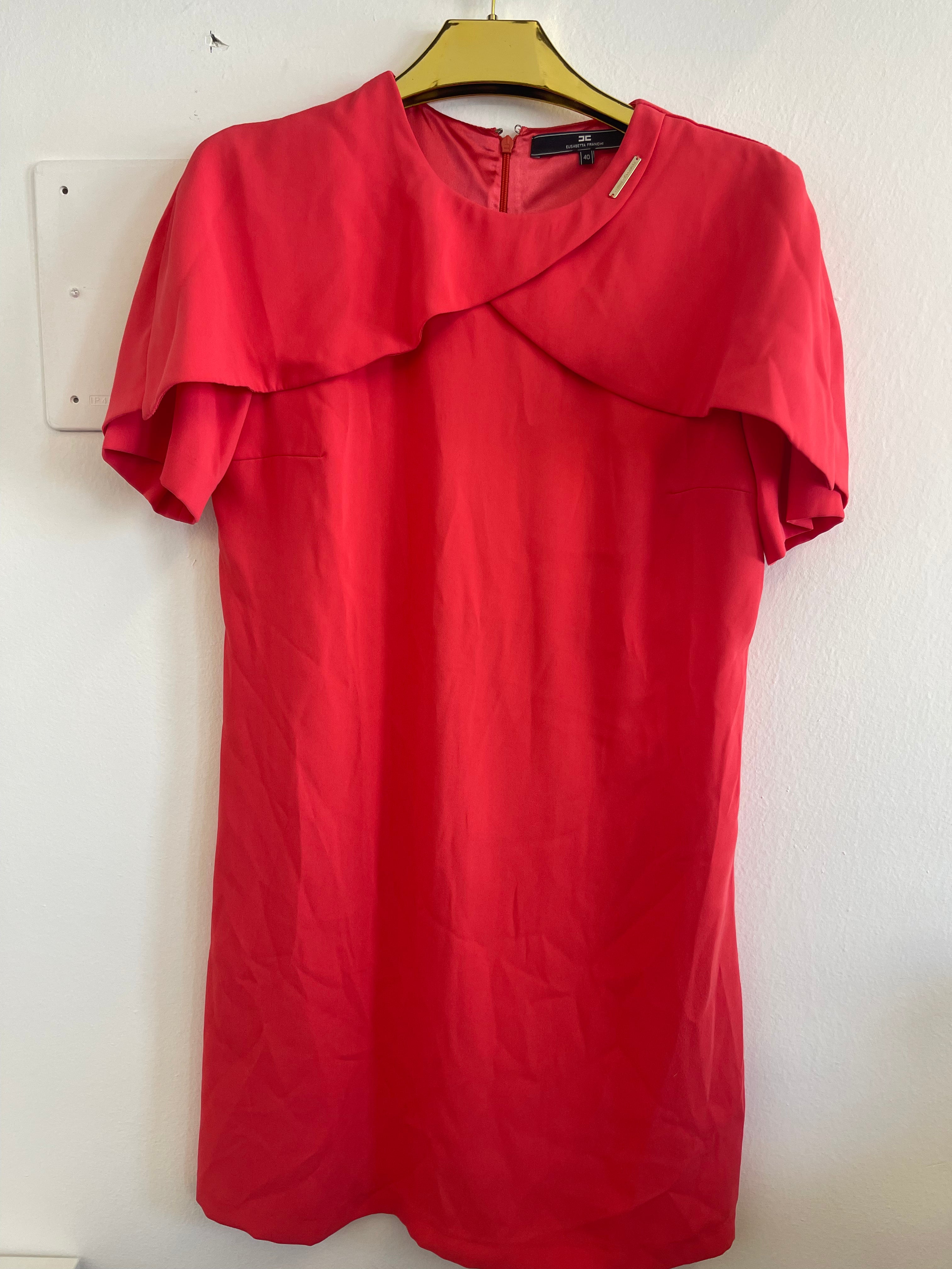 Vestito Rosa Salmone Elisabetta Franchi Tg 40