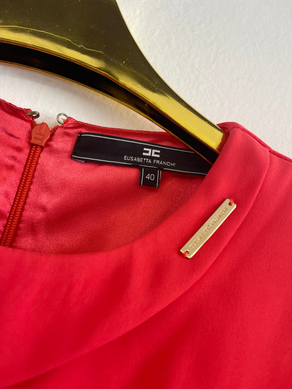 Vestito Rosa Salmone Elisabetta Franchi Tg 40