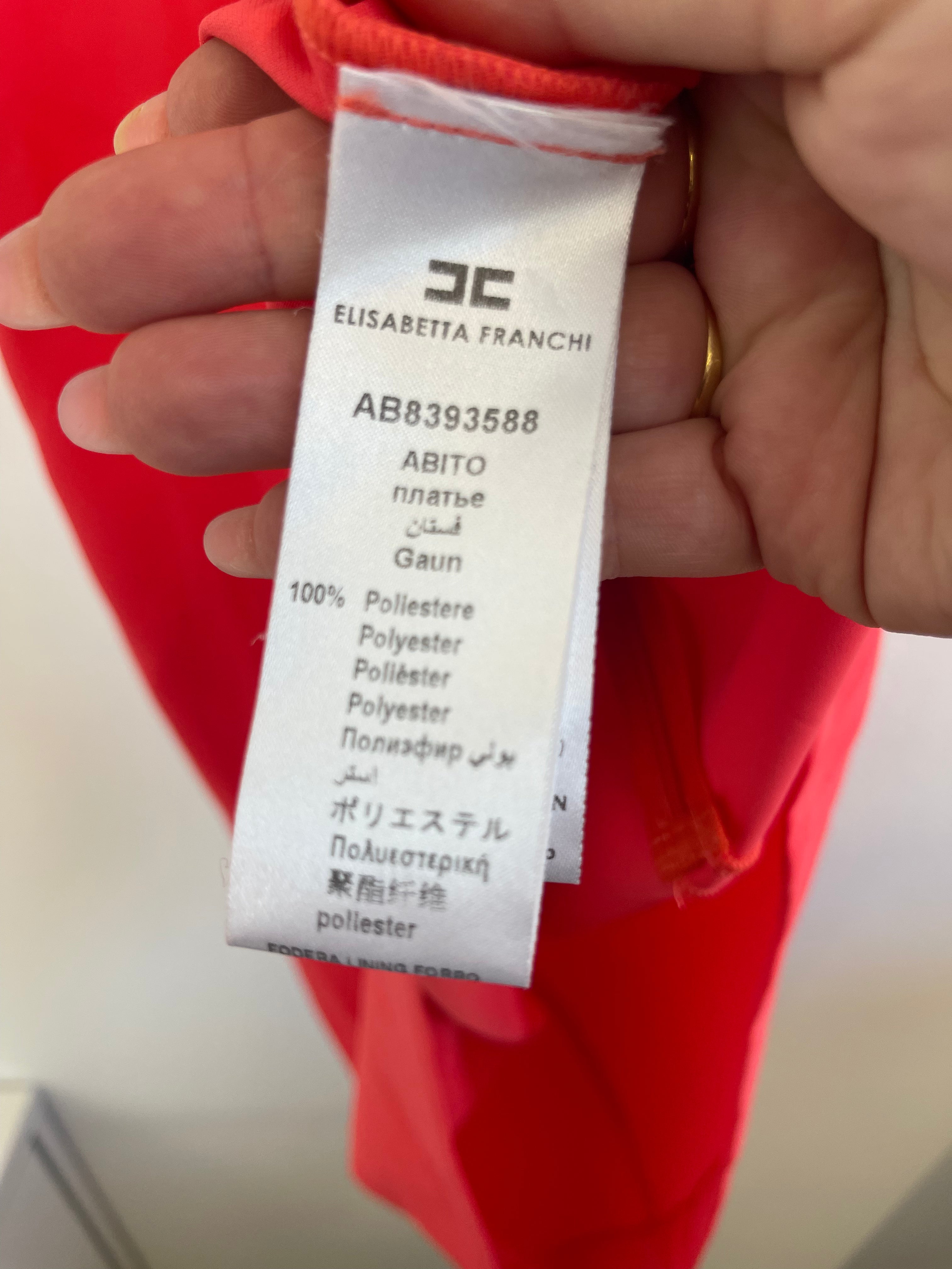 Vestito Rosa Salmone Elisabetta Franchi Tg 40