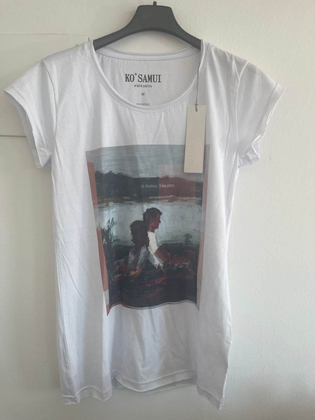 Maglietta Bianca Ko Samui Varie Taglie E Stampe
