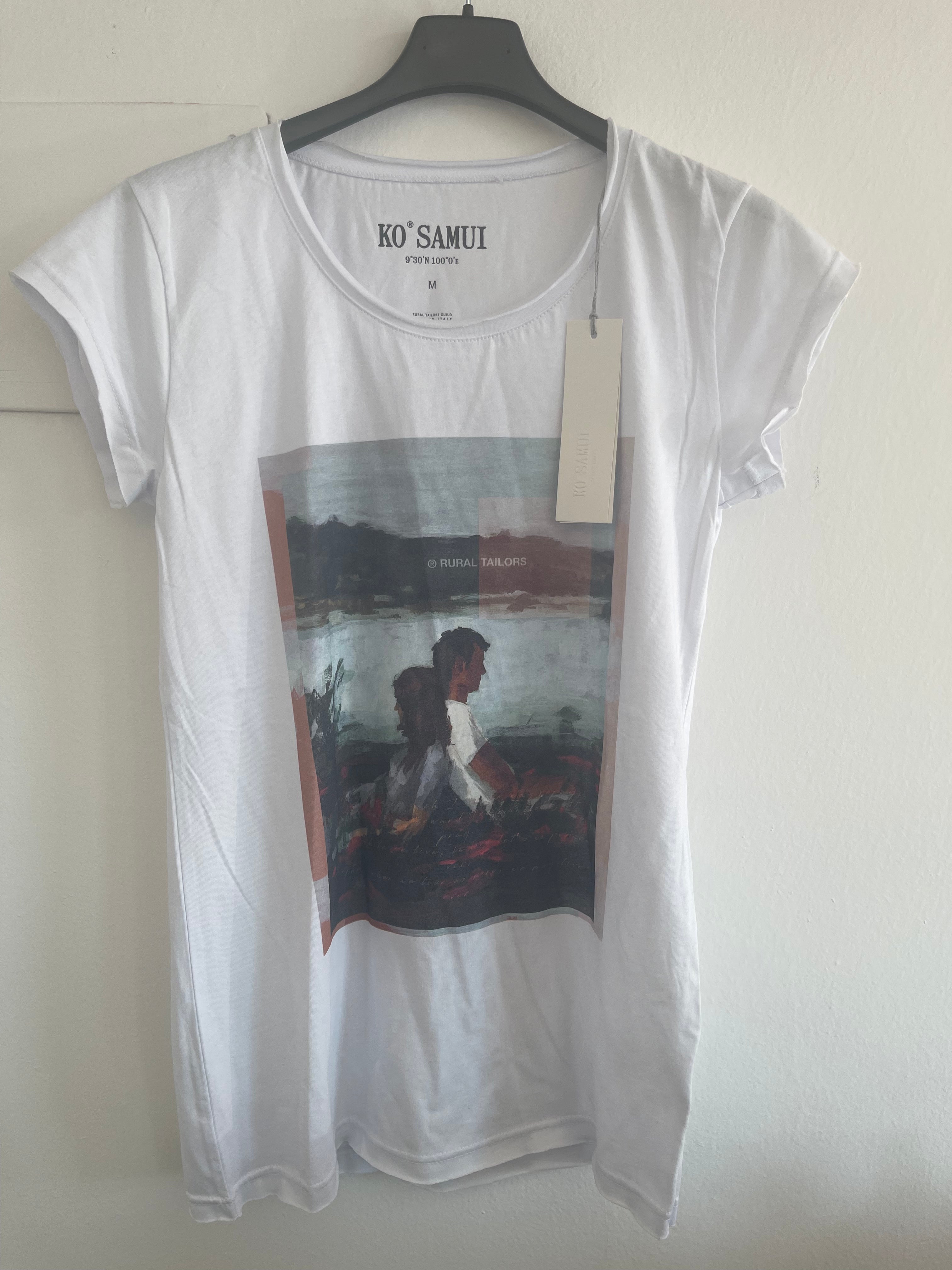 Maglietta Bianca Ko Samui Varie Taglie E Stampe