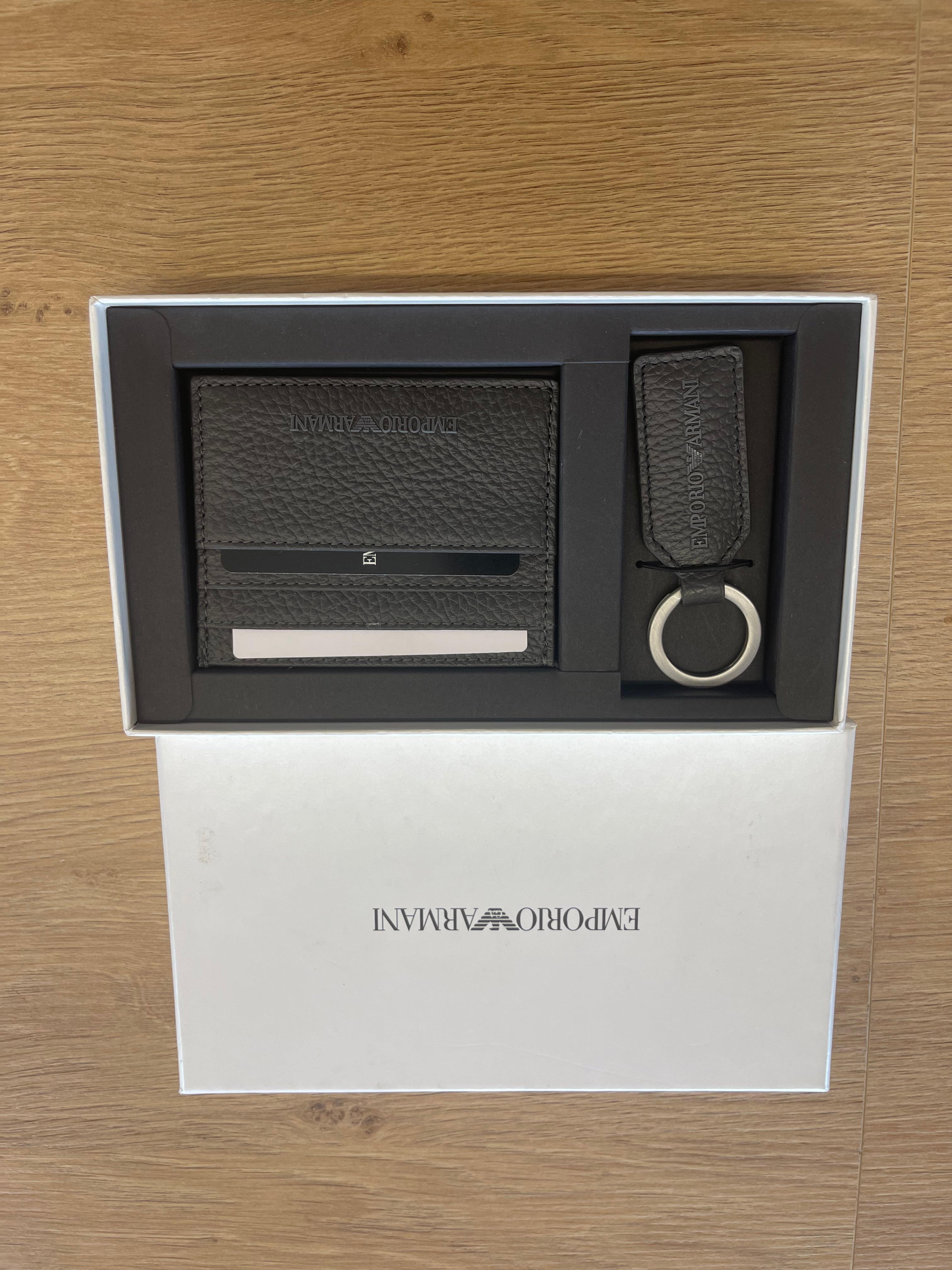 Porta Chiavi Con Porta Carte Emporio Armani