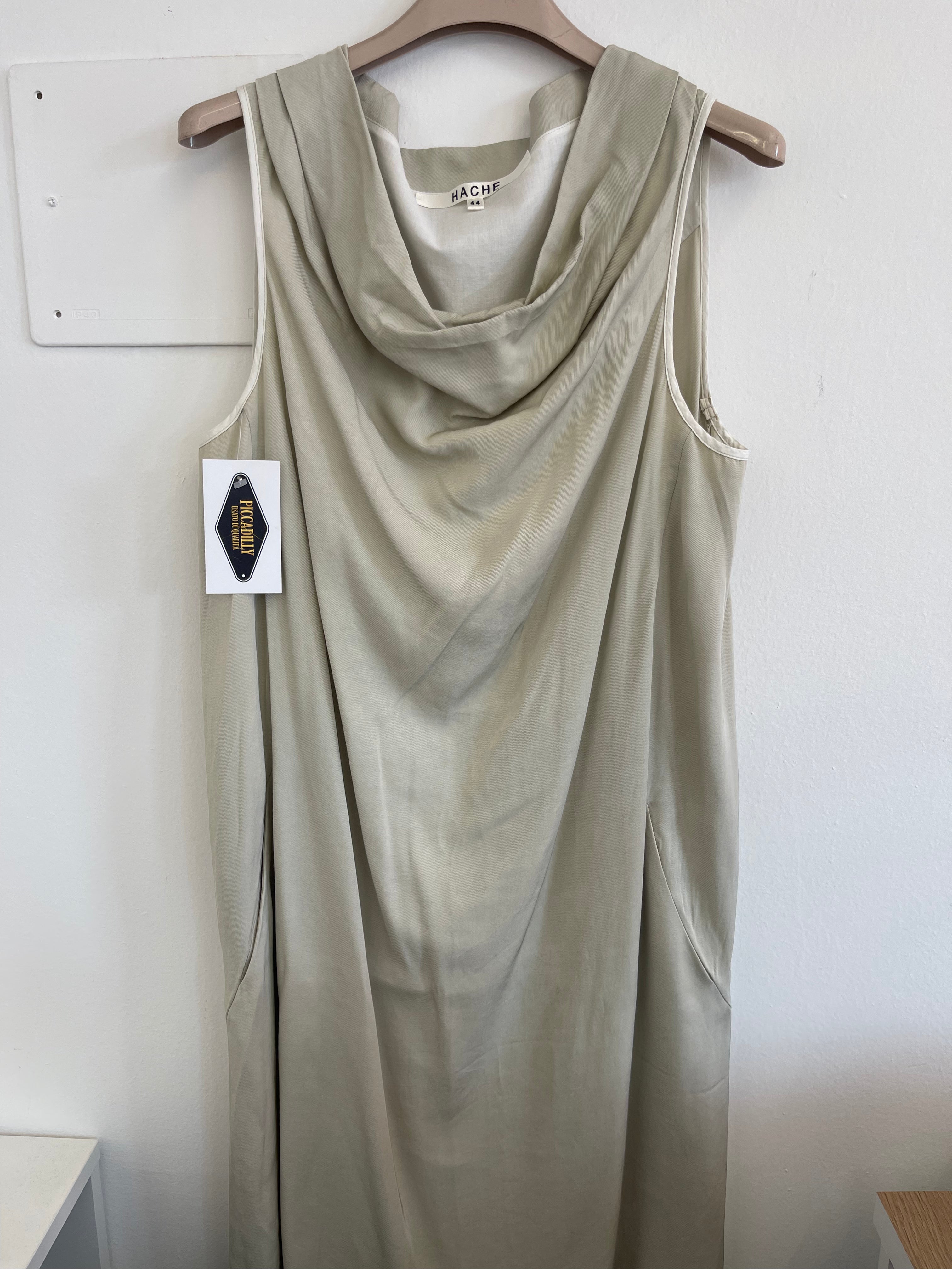 Vestito Beige Smanicato Hache Tg 44