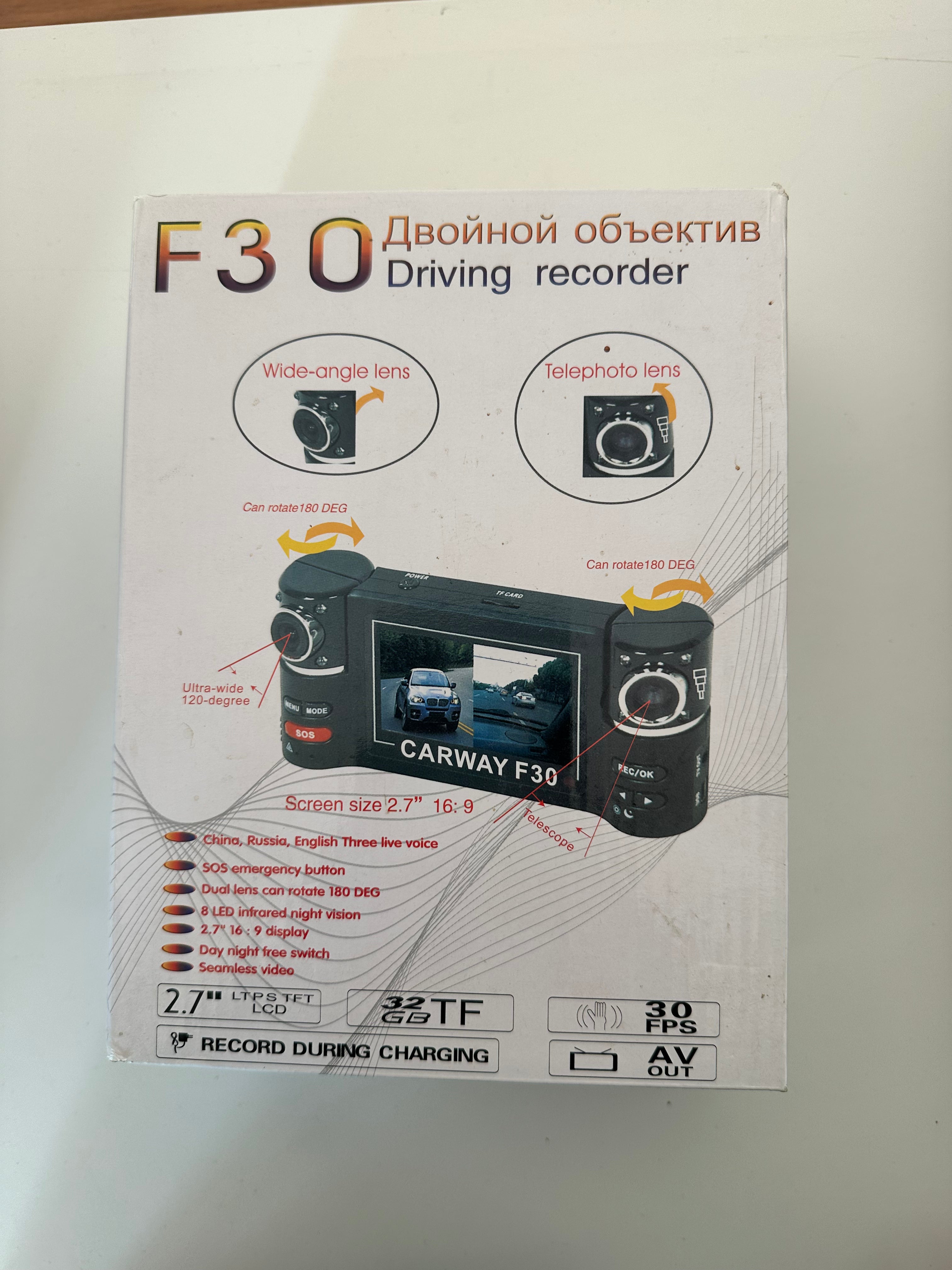 Telecamera Per Auto F30 Driving Recorder