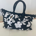 Borsa Tessuto Floreale Marrone /nero Grange