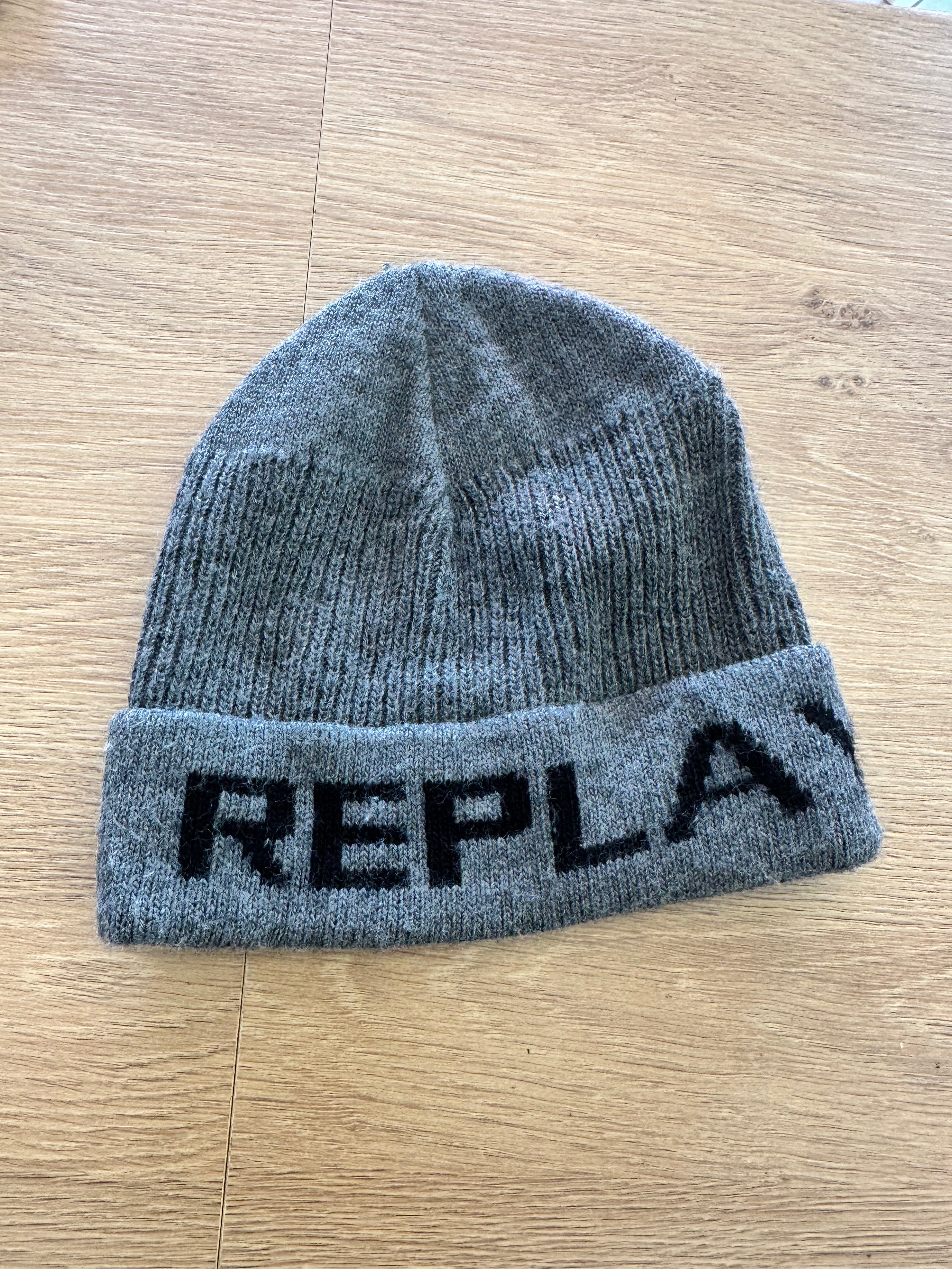 Cappello Grigio Misto Lana Replay