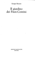 Il Giardino Dei Finzi-contini - Giorgio Bassani